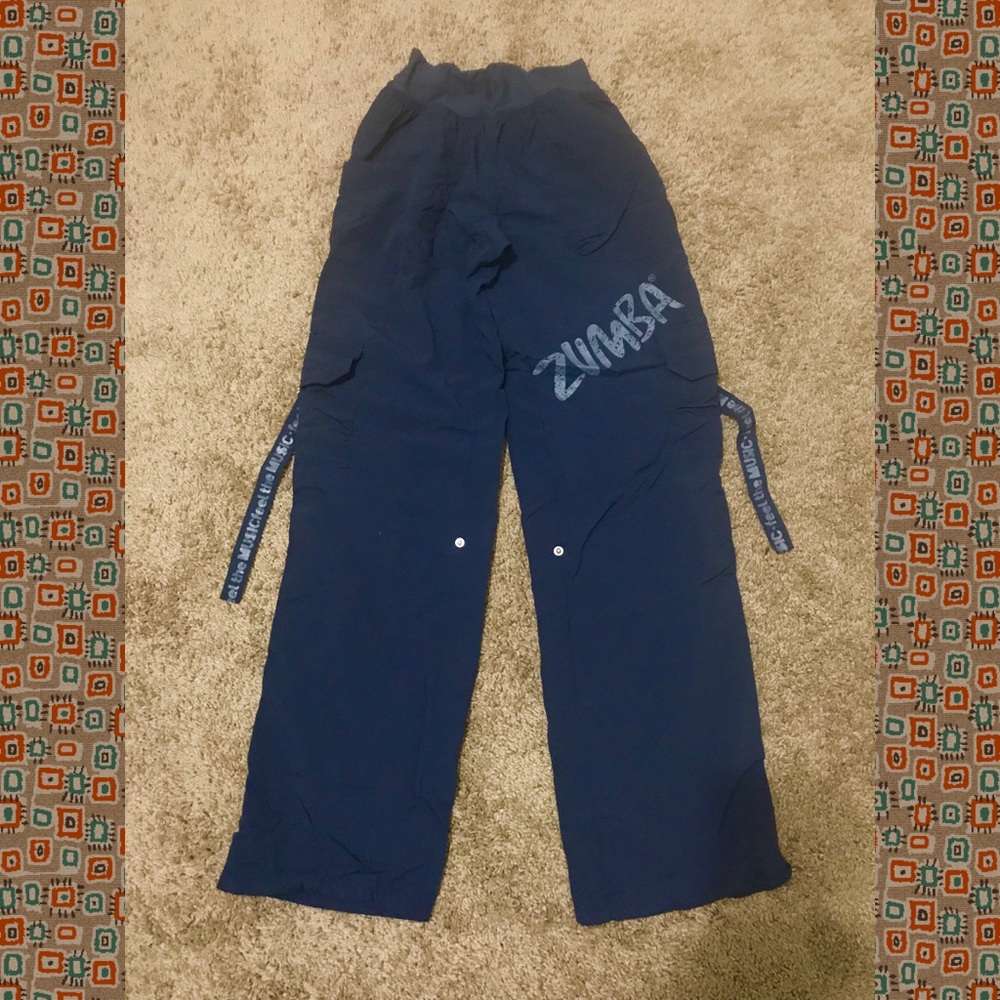 Zumba cargo pants, navy blue, Size Small